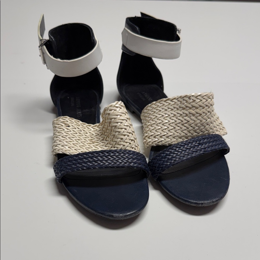 Armani Jeans Navy and White Sandal